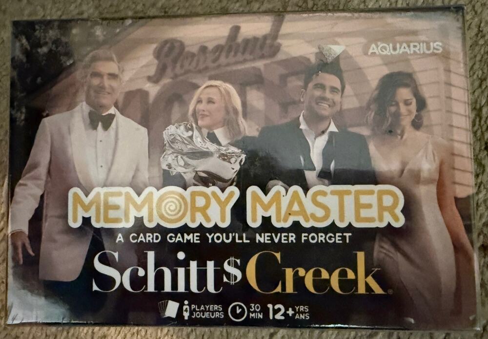Schitts Creek Memory Master Card Game Aquarius New Factory Sealed